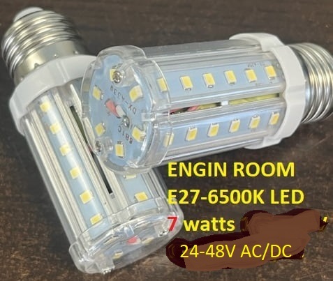 ER Light Bulb, 6500K, 630 Lumen-24-48V AC/DC E27 Base, (UL)