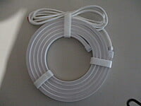 Neon-Flex 0815, 24VDC, 12 Watts/meter,  Dimmable, Cuts 8.3mm, 10mt/Top Bend/Flat-3000k, TP83, UL
