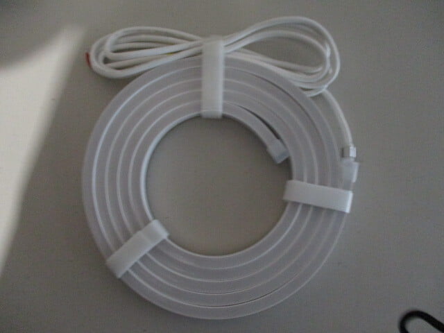 Neon-Flex 0815, 24VDC, 12 Watts/meter,  Dimmable, Cuts 8.3mm, 10mt/Top Bend/Flat-3000k, TP83, UL