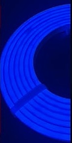 Neon-Flex 0508, Blue. 24VDC, 12VDC, 6 Watts/meter, 60LM/W, Dimmable, Cuts 50mm, Side Bend